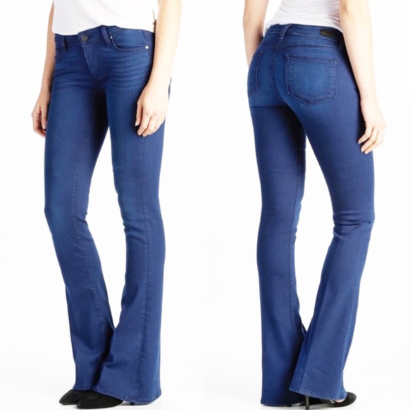 PAIGE Denim - Paige Lou Lou Flare Jeans Warren Wash Whiskering